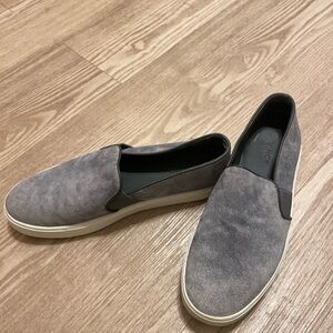 VINCE Gray Slip-On Shoes